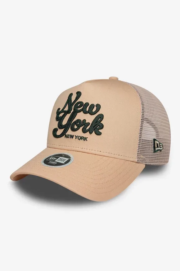 New Era City Trucker Cap / Snapback - Rose Einheitsgroesse Damen