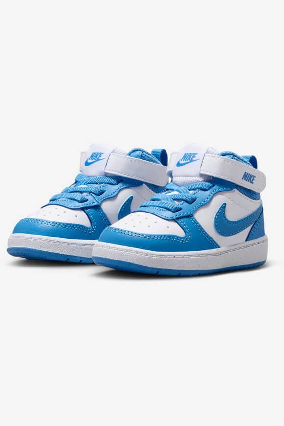 Nike Court Borough 2 Baby Sneaker - White + Blue Beyond EU21