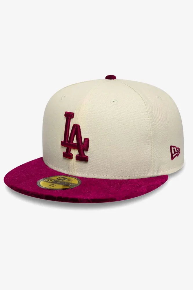 New Era 59Fifty Cap - Light Beige + Orchid 7 1/8 Herren