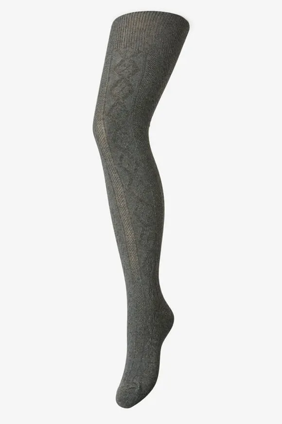 Pieces Panna Strumpfhose - Medium Grey Melange Einheitsgroesse Damen
