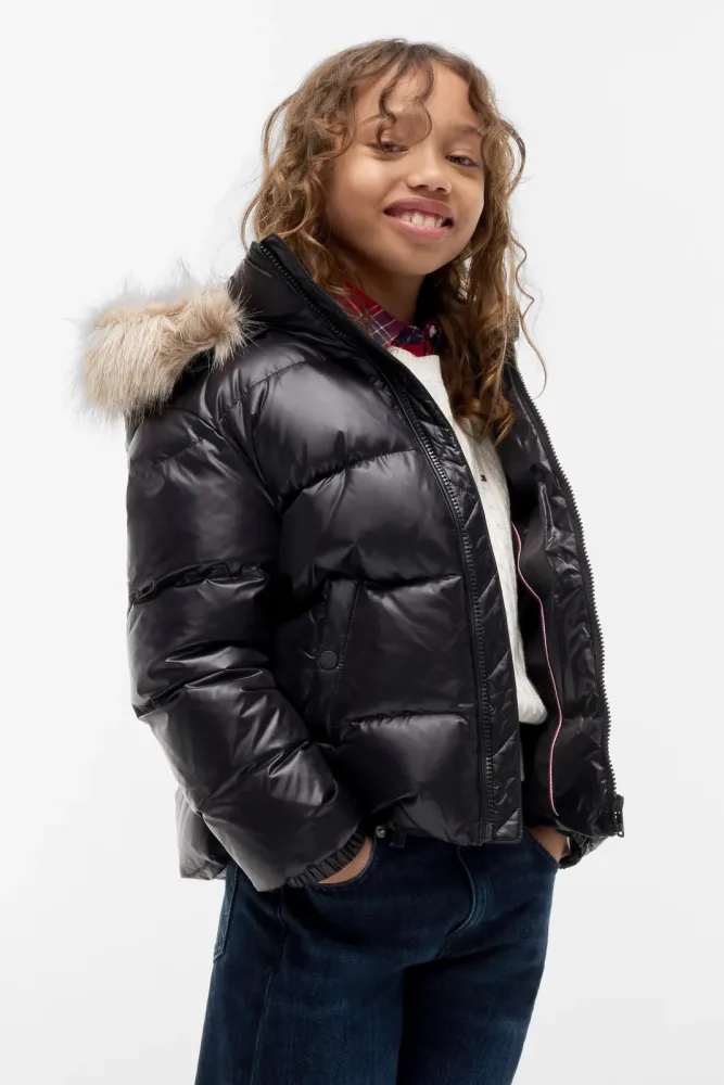Tommy Hilfiger Kids Puffer Daunenjacke - Black 14 Kids