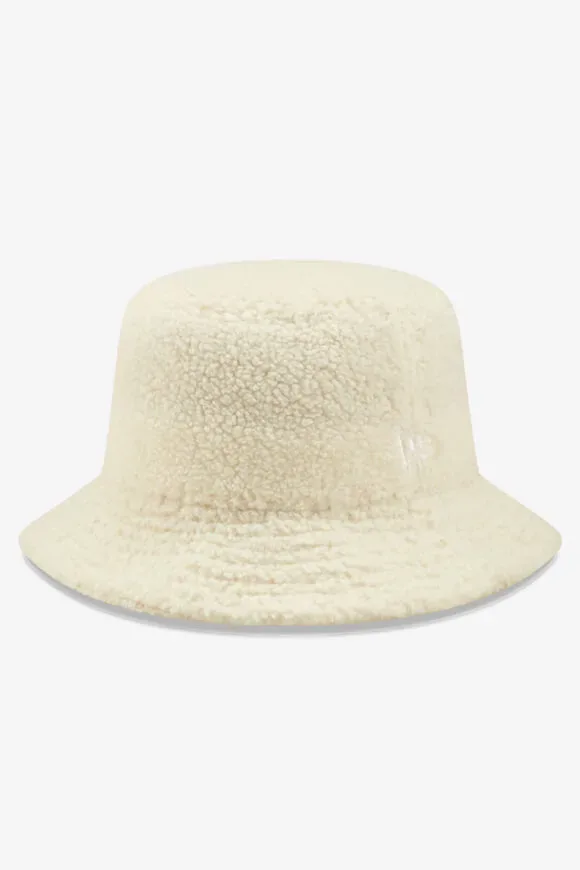 New Era Frottee-Fischerhut / Bucket Hat - Offwhite S Damen