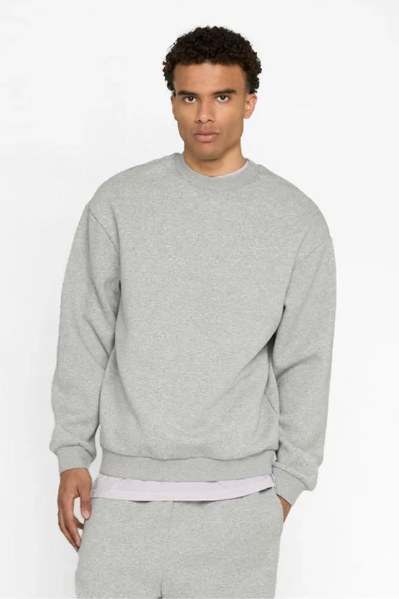 Urban Classics Fluffy Sweatshirt - Grey Heather M Herren