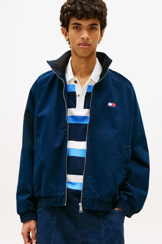 Tommy Jeans Leichte Jacke aus Twill - Dark Night Navy M Herren