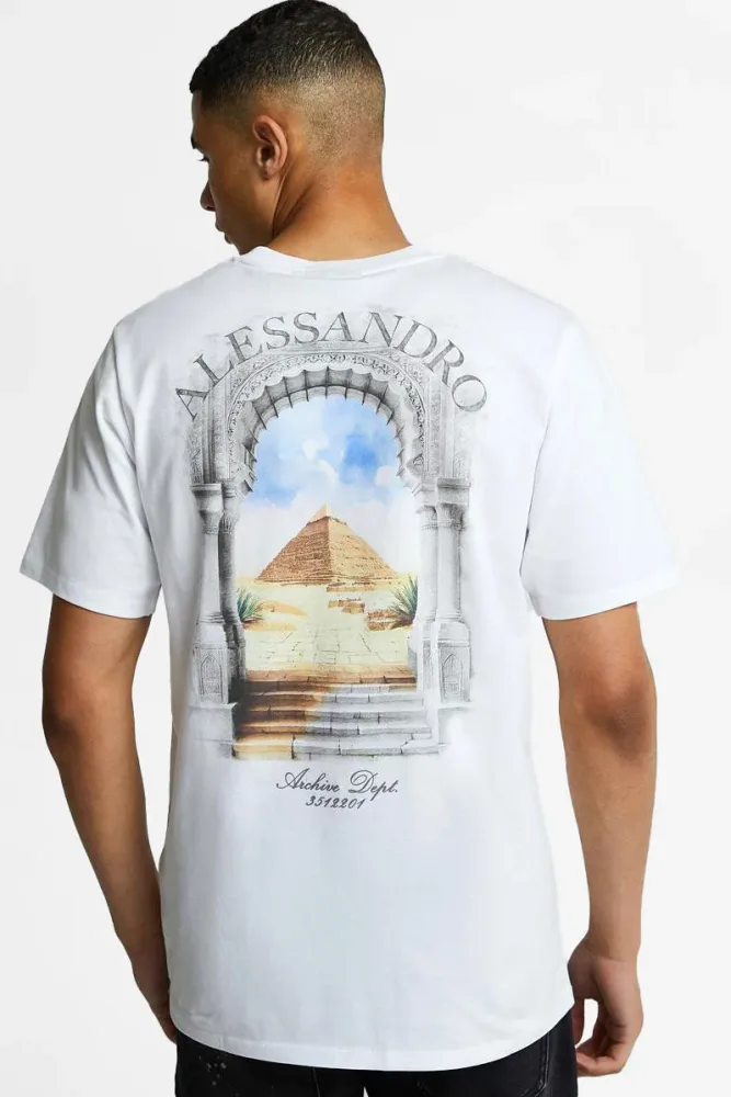 Alessandro Zavetti Gustolo T-Shirt - Optic White M Herren