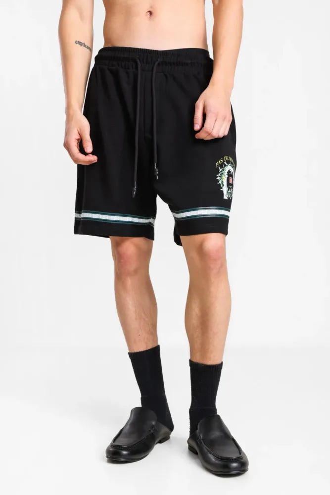 Pas dé Monacó Loreza Sweatshorts - Black M Herren