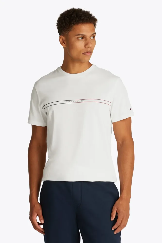 Tommy Jeans T-Shirt - Offwhite S Herren