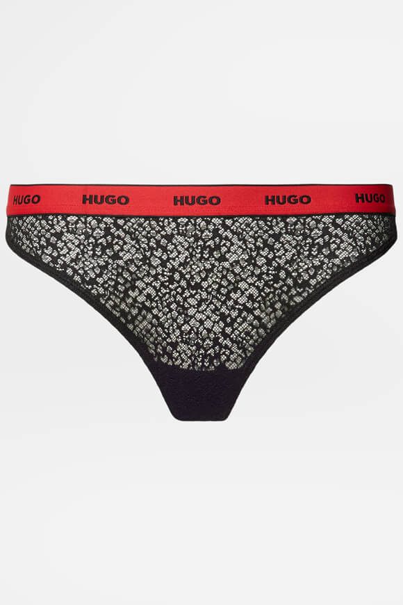 Hugo Red Spitzen String - Black XS Damen