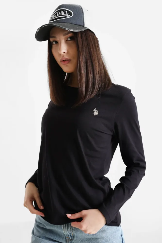 U.S. Polo Assn. Bess Langarmshirt - Black M Damen