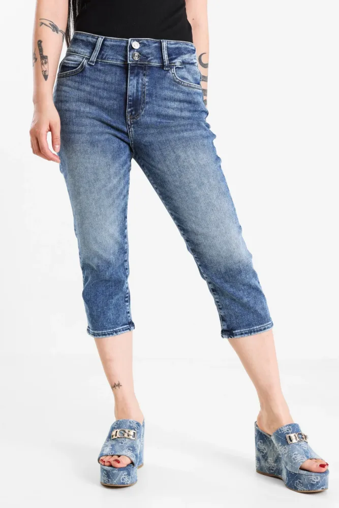 Guess Caprijeans - Driftwood Blue S Damen