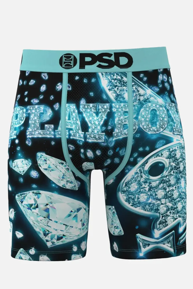 PSD Underwear Playboy Boxershorts - Blue/Green L Herren