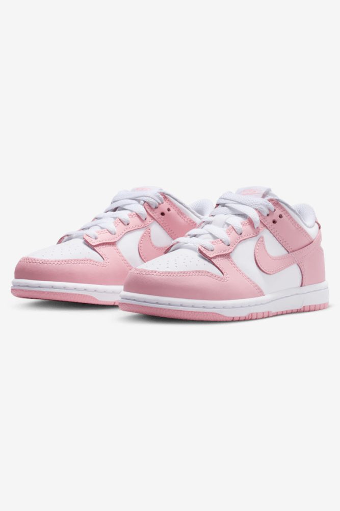 Nike Dunk Kids Sneaker - White + Medium Soft Pink EU33