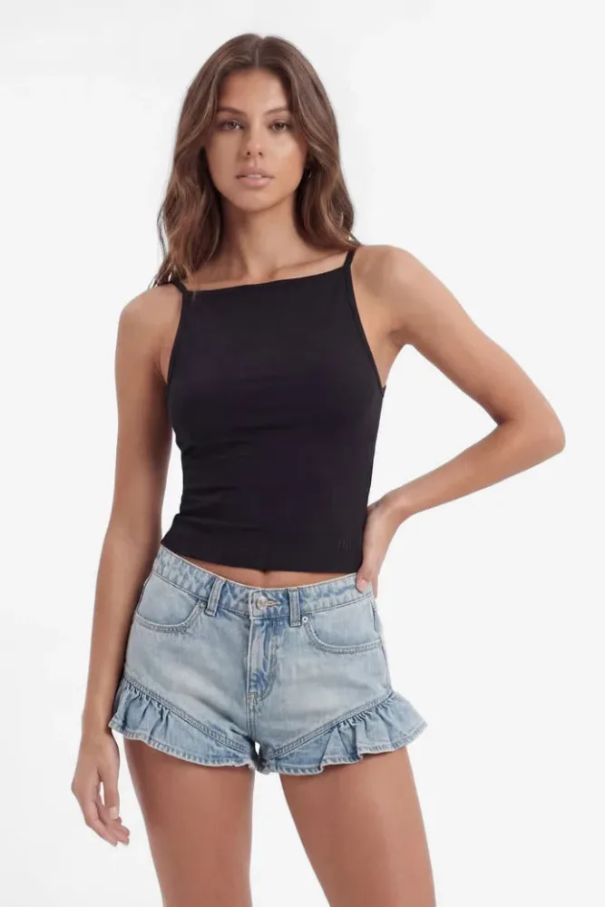 Tally Weijl Crop Top - Black M Damen
