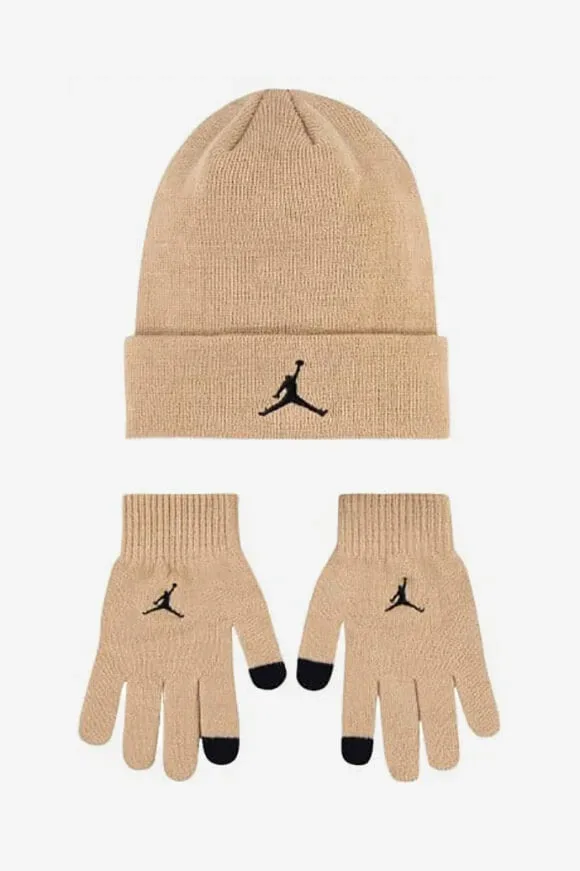 Jordan Set: Beanie und Touchscreen Handschuhe - Hemp Einheitsgroesse Kids