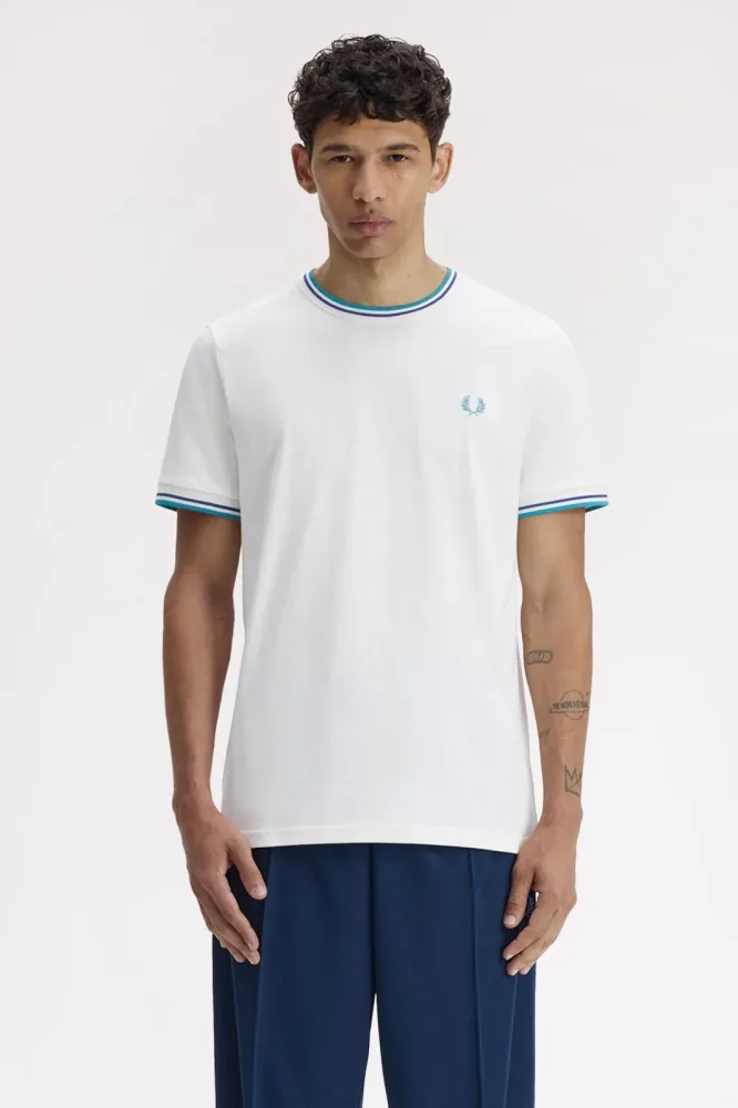 Fred Perry T-Shirt - Snow White M Herren