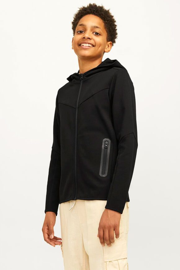 Jack & Jones Junior Fusion Kapuzensweatjacke - Black 152 Kids