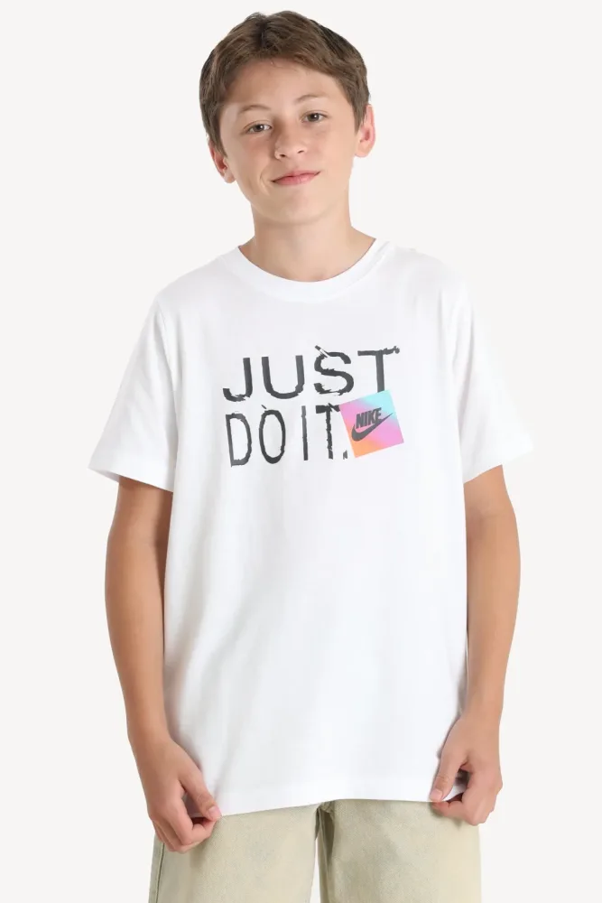 Nike T-Shirt - White L Kids