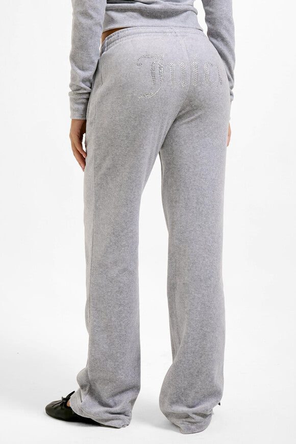 Juicy Couture Tina Samt Hose - Silver Marl XS Damen