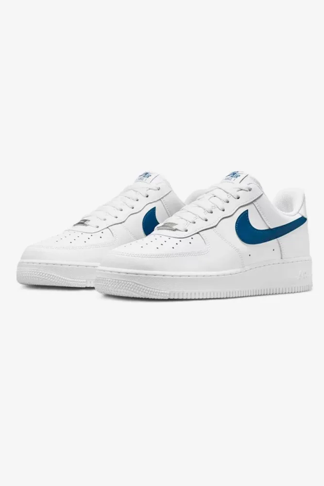 Nike Air Force 1 '07 Sneaker - White + Court Blue EU41 Herren