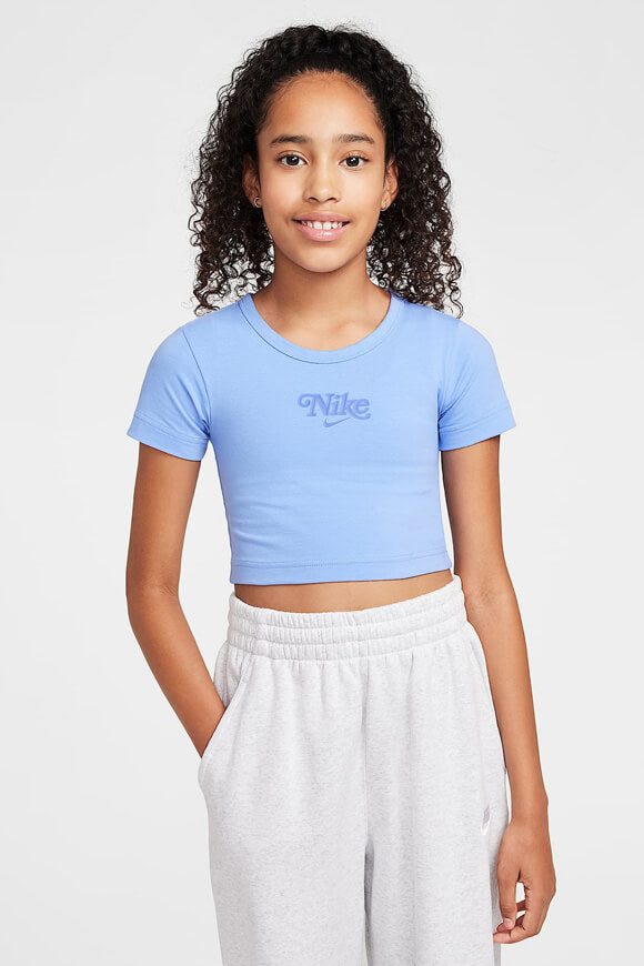 Nike Sportswear Crop T-Shirt - Royal Pulse S Kids