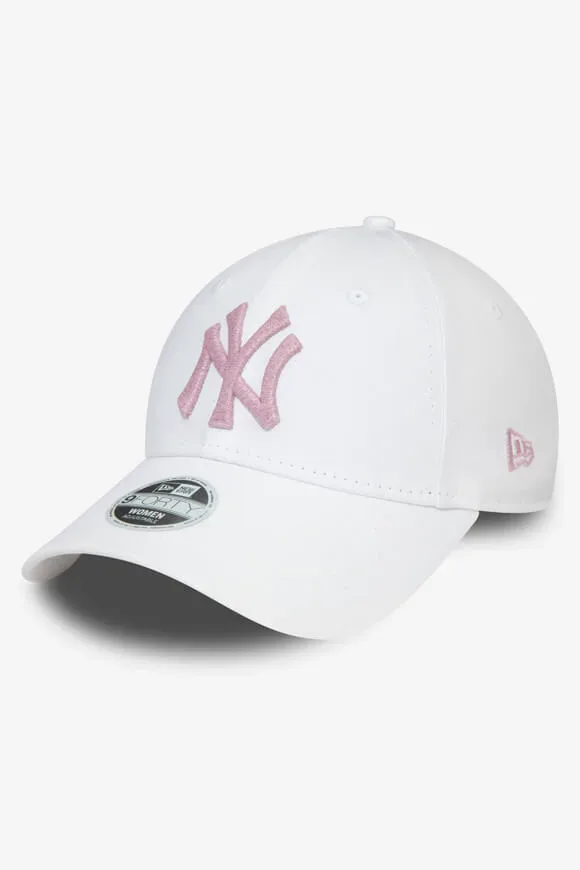 New Era 9Forty Cap / Strapback - White + Pink Einheitsgroesse Damen