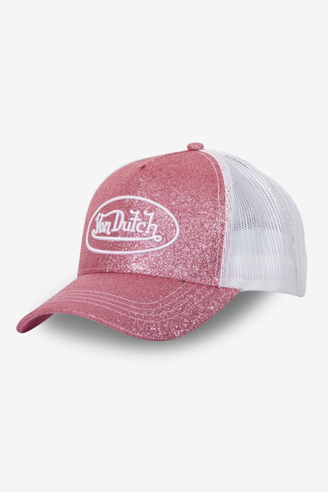 Von Dutch Trucker Cap / Snapback - Pink + White Einheitsgroesse Damen