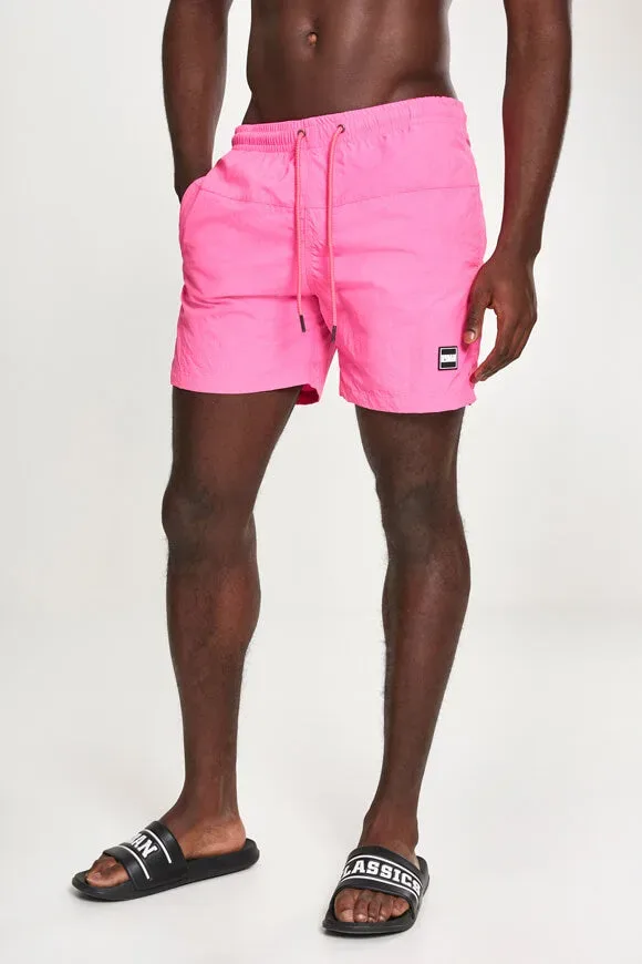 Urban Classics Badeshorts - Neon Pink M Herren