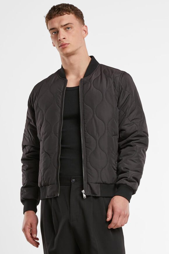Urban Classics Leichte Bomberjacke - Black M Herren
