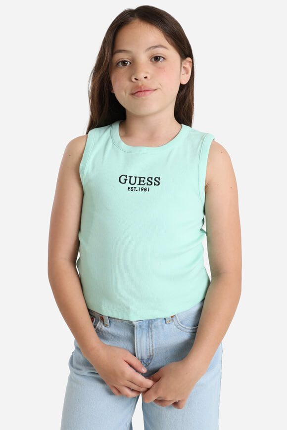 Guess Geripptes Tanktop - Mint Hint 14 Kids