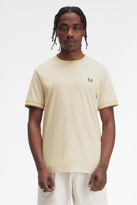 Fred Perry T-Shirt - Oatmeal XS Herren