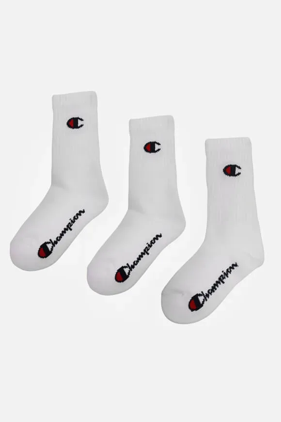 Champion - Socken  3er Pack Bequem sitzend, 31-34, Weiss