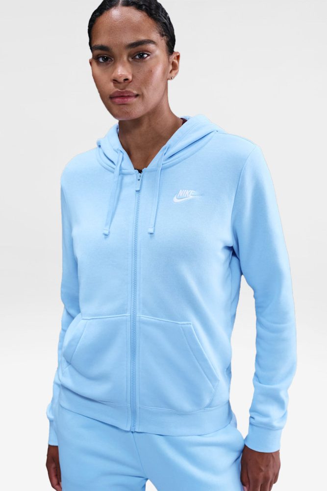Nike Kapuzensweatjacke - Celestine Blue M Damen