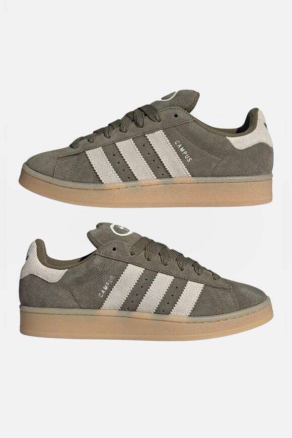 Adidas Originals Campus 00S Sneaker - Medium Dark Khaki + Off White + Gum EU41 1/3