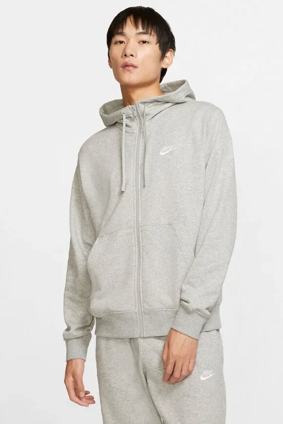 Nike Kapuzensweatjacke - Light Grey Heather S Herren