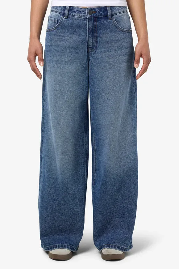 Noisy May NMKETTIE Wide Leg Jeans L32 - Medium Blue 26/32 Damen