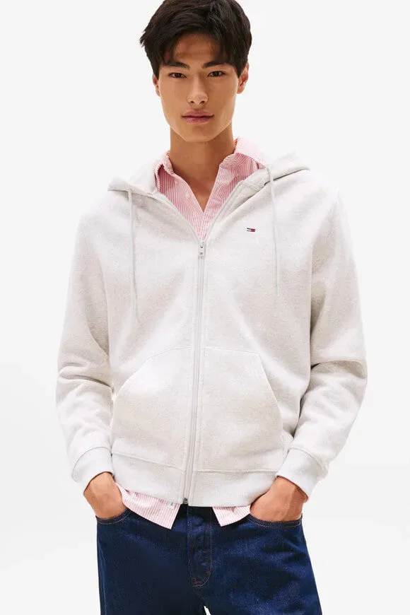 Tommy Jeans Kapuzensweatjacke - Light Grey Heather L Herren