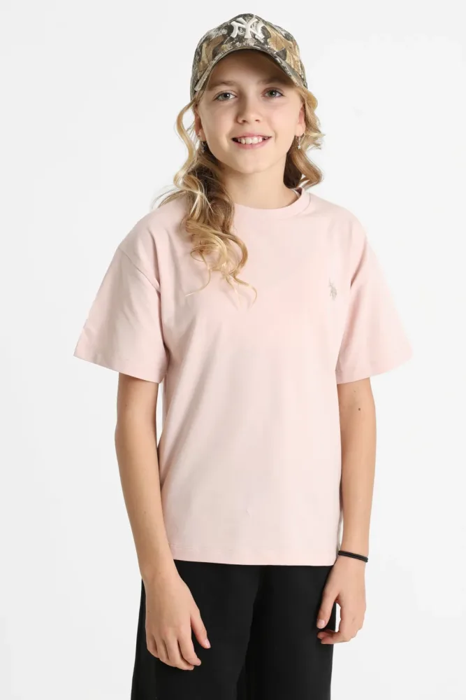 U.S. Polo Assn. Love T-Shirt - Light Pink 14 Kids