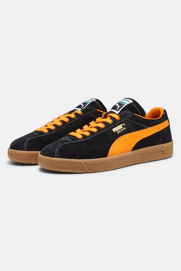 Puma Delphin Sneaker - Black + Pumpkin Pie EU37.5 Damen