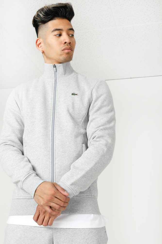 Lacoste Sweatjacke - Hellgrau meliert XL Herren