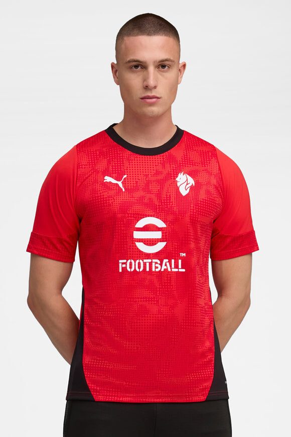 Puma AC Milan Mesh T-Shirt - Red M Herren
