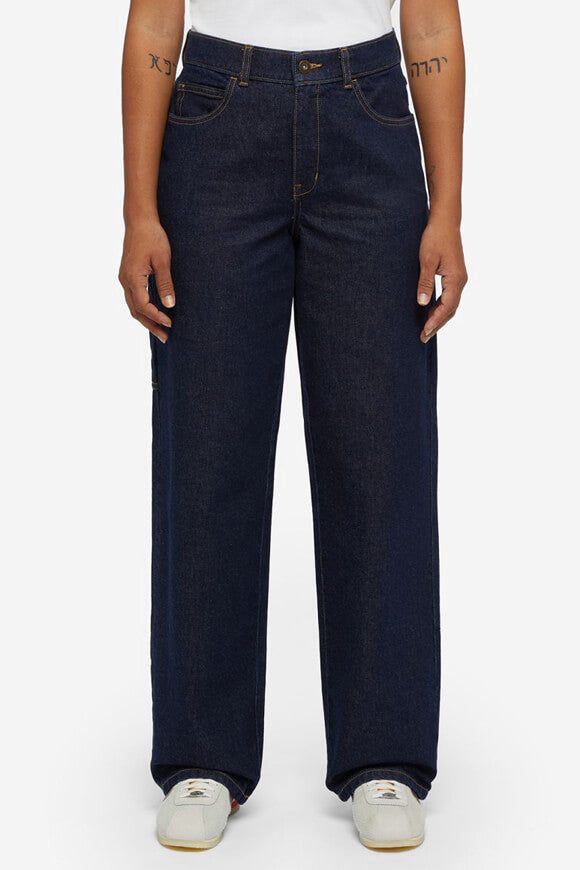 Dickies Herndon Baggy Fit Jeans - Dark Blue Denim 26 Damen