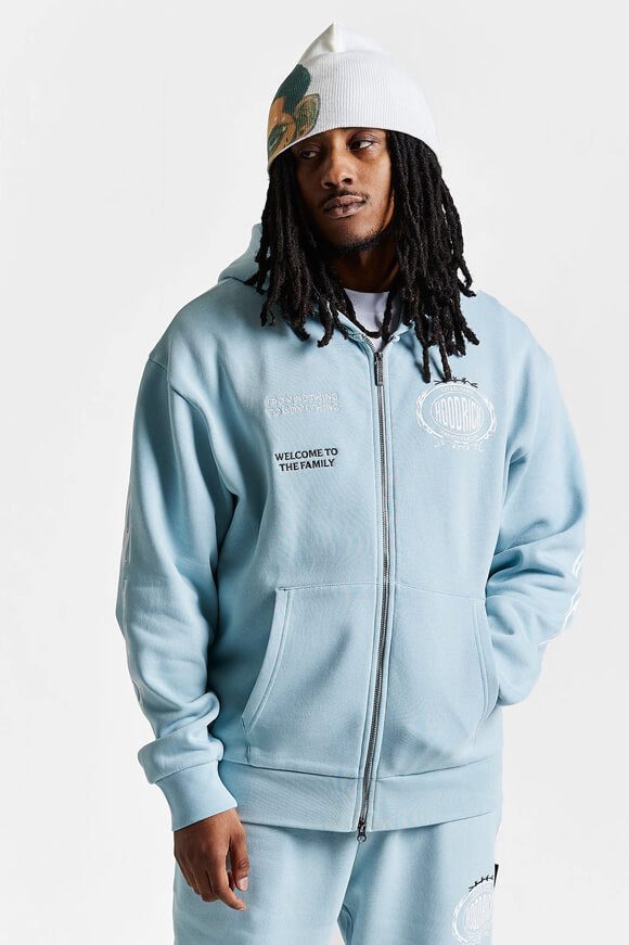 Hoodrich Oversize Kapuzensweatjacke - Sterling Blue M Herren