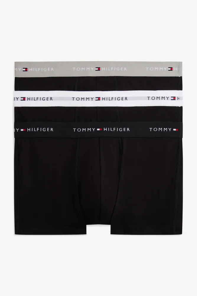Tommy Hilfiger - Boxershorts, 3er-Pack, für Herren, Schwarz/Weiss, Größe M