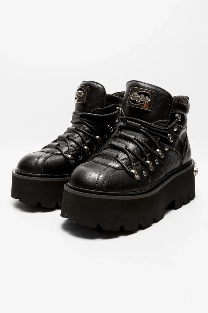 Buffalo Vegan Brake Hike Plateau Winterstiefelette - Black EU37 Damen
