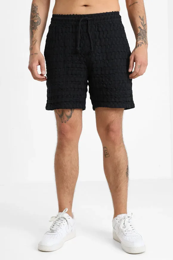 Only & Sons ONSTEL Strukturierte Stoffshorts - Jet Black L Herren
