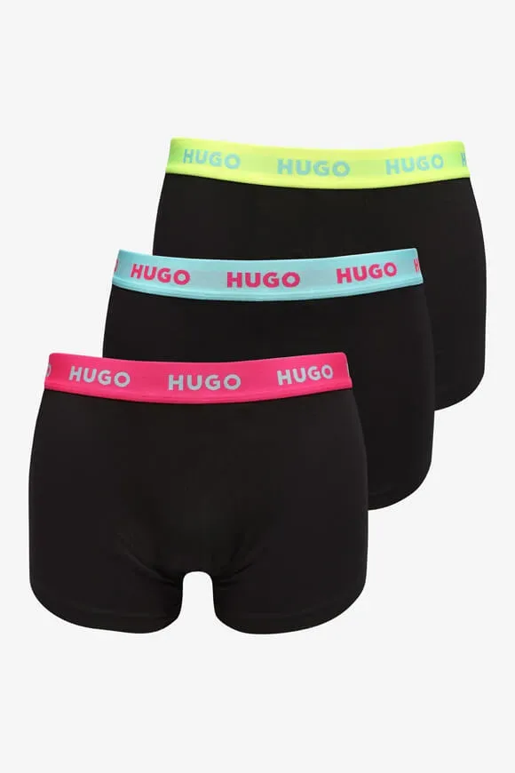 Hugo Red Dreierpack Boxershorts - Black S Herren