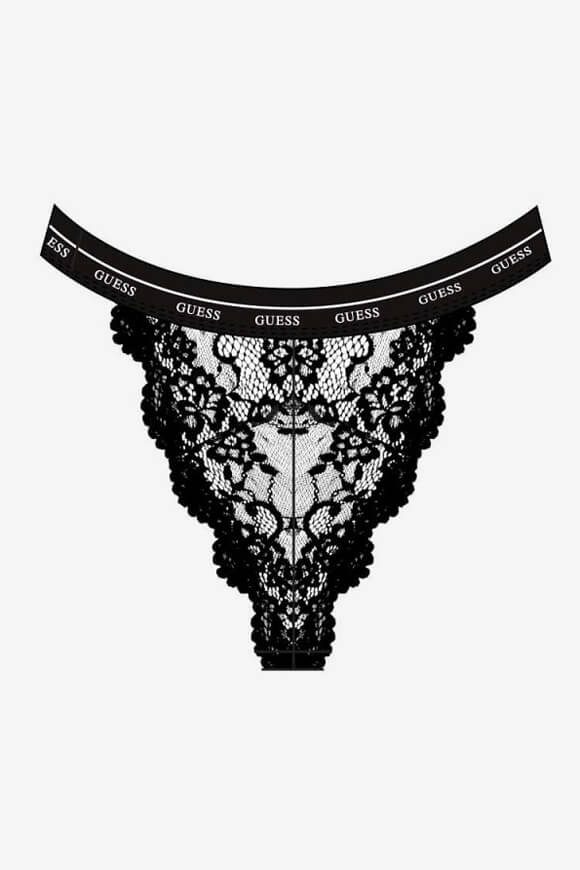Guess Jane Spitzen-Slip - Black S Damen