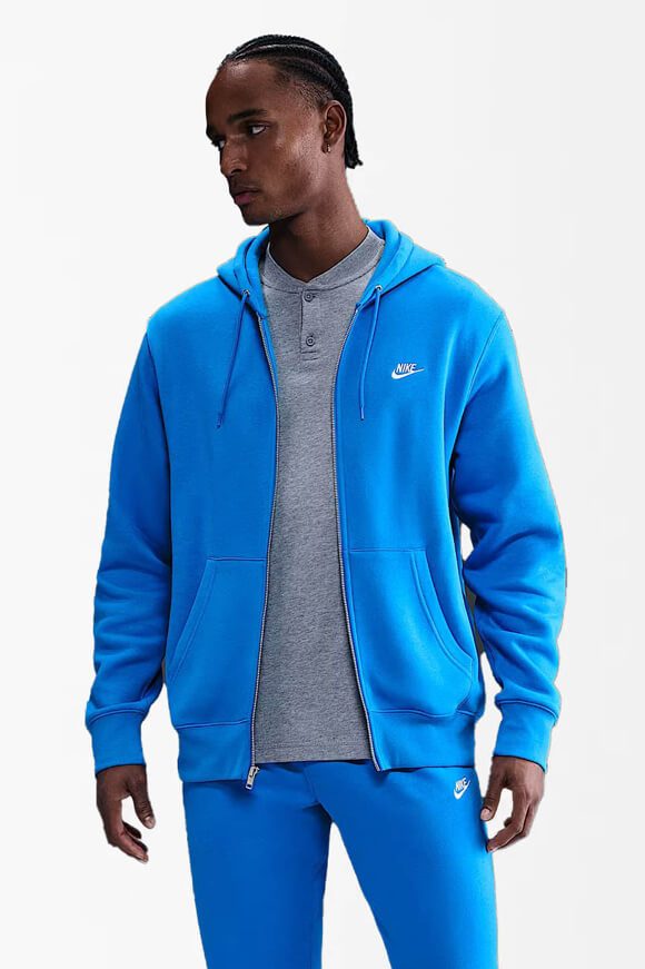 Nike Sportswear Club Kapuzensweatjacke - Royal Blue S Herren