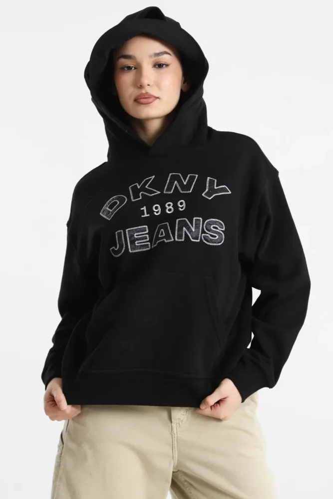 DKNY Kapuzensweatshirt - Black M Damen