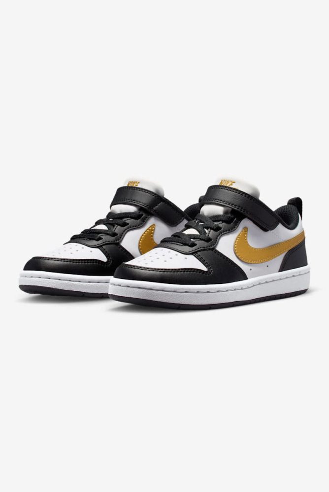 Nike Court Borough Recraft Kids Sneaker - Black + Metallic Gold EU33.5